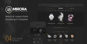 Mirora - Watch and Jewelry Store Bootstrap 5 Template