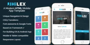 Mobile & App HTML Template - Jhilex