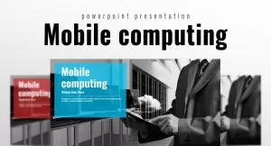 Mobile Computing PowerPoint template - TemplateMonster