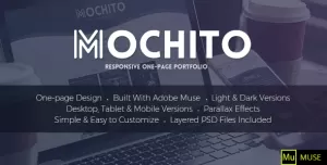 Mochito - One-Page Portfolio Muse Template