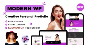 ModernWP Creative Portfolio And Personal Full Responsive WordPress theme