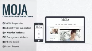 MOJA - Clean & Personal Tumblr Theme
