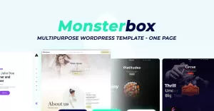 Monsterbox - Multipurpose WordPress Template One page