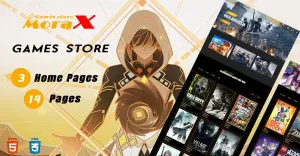 Morax - Video Games Store Responsive  HTML Website Template