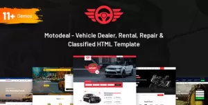 Motodeal - Car Dealer & Classified HTML5 Template