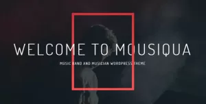 Mousiqua  Music Band & Musician OnePage WordPress Theme