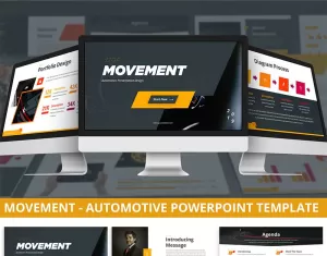 Movement - Automotive PowerPoint template - TemplateMonster