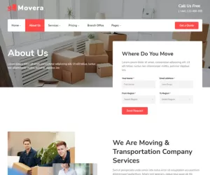 Movera - Moving Company Elementor Template Kit