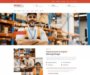 Movers - Moving Company Website Elementor Template Kit