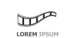 Movie Filmstrip Logo Template V15