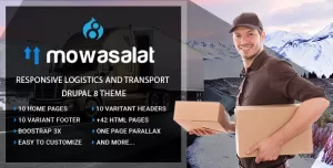 Mowasalat  Responsive Logistics and Transport Drupal 8.9 Theme