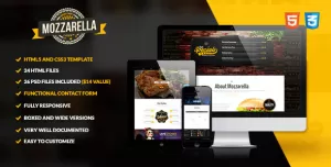 Mozzarella - HTML5 and CSS3 Cafe Bar Template