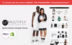 Multilfy Sports Fashion Store Shopify Theme - TemplateMonster