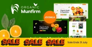 Munfirm - Organic & Healthy Food Joomla Template