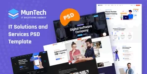 Muntech - Software & IT Solutions PSD Template