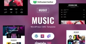 Muout – Music Events WordPress Elementor Theme