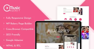 Music Agency WordPress Theme With AI Content Generator