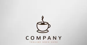 Music Coffee Logo Template Design