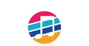 Music sound player app icon logo v4