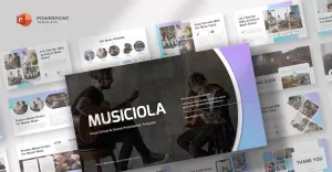 Musiciola - Music School & Course Powerpoint Template