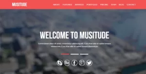 Musitude - One Page Parallax Muse Template