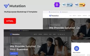 Mutation - Business Multipage HTML Template - TemplateMonster