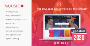 Muusico - Song Lyrics WordPress Music Theme
