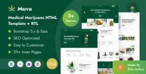 Muva - Medical Marijuana & Cannabis Shop HTML Template