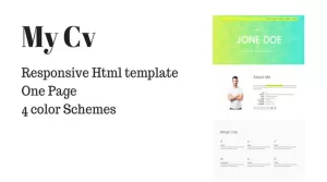 My CV - Responsive Resume/ Portfolio Html Template - Themes ...