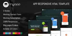 MyApp - App Responsive HTML Template