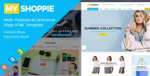 MyShoppie - Fashion & Electronic eCommerce HTML Template