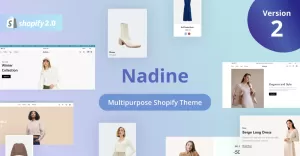 Nadine - Minimalist Clean Shopify Theme - TemplateMonster