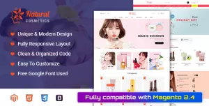 Natural - Cosmetics and Beauty Magento 2 Theme