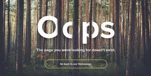 Natural Forest - Responsive 404 Error Template