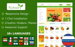 Nature - Organic, Grocery & Farm Food OpenCart Template