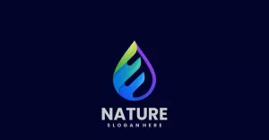 Nature Water Gradient Logo