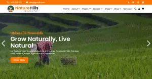 NatureHills - Agriculture Farm HTML5 Website Template