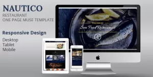 NAUTICO One Page Restaurant Muse Template