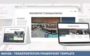 Navida - Transportation Powerpoint Template - TemplateMonster