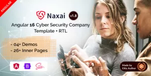 Naxai - Angular 16+ Cyber Security Services Agency Template
