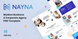 Nayna  Modern Corporate and Business Psd Template