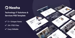 Neeha - Technology IT Solutions & Services PSD Template