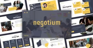 Negotium Business Presentation PowerPoint template
