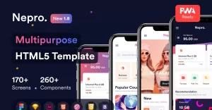 Nepro – The Multipurpose Mobile HTML5 Template