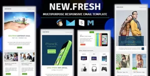 New.Fresh - Responsive email newsletter templates