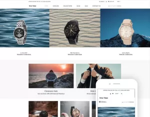 New Time - Watches Clean Shopify Theme - TemplateMonster
