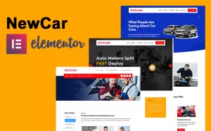 Newcar - Car wash and mechanic Elementor WordPress Theme