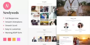 Newlyweds - Modern HTML Wedding Template
