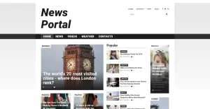 News Portal Responsive Joomla Template - TemplateMonster