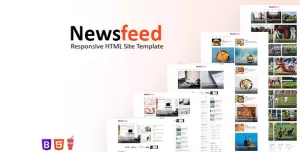 Newsfeed - Responsive Newspaper Magazine Blog Site Template